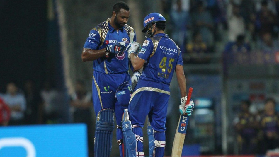 Rohit, Pollard fire Mumbai Indians to 6-wicket win over KKR