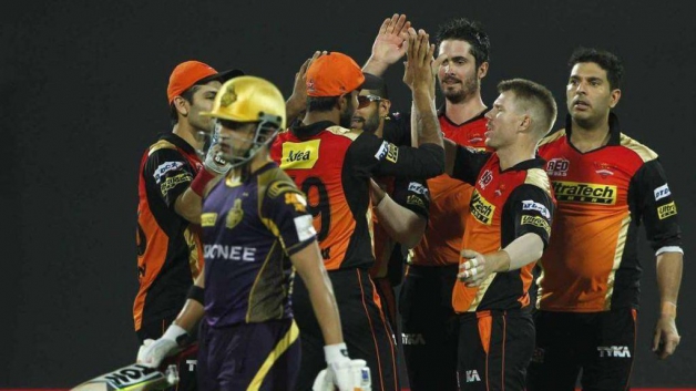 kolkata knight riders kkr sunrisers hyderabad srh eliminator ipl 2016 ferozeshah kotla 3313 Sunrisers Hyderabad bowlers eliminate Kolkata Knight Riders