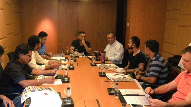 ms dhoni virat kohli sit with anil kumble rahul dravid to chalk roadmap team india 3781 MS Dhoni, Virat Kohli sit with Anil Kumble, Rahul Dravid to chalk roadmap