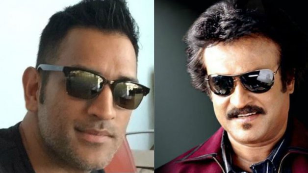 When MS Dhoni posed like Rajinikanth
