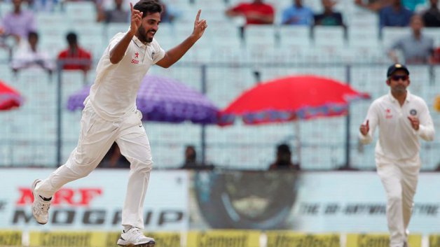 india v new zealand 2nd test day 2 bhuvneshwar kumar 5 for floors new zealand 4884 IND v NZ 2nd Test Day 2: Bhuvneshwar's 5-for floors New Zealand