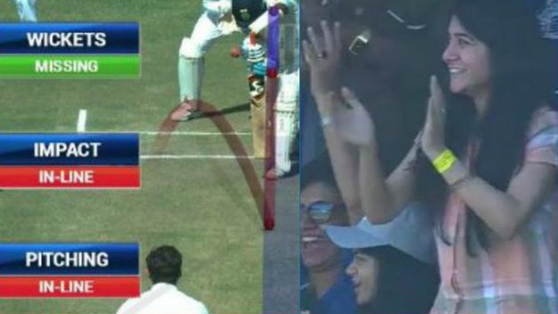 ind v eng watch how pujara s wife celebrates as he was saved by drs 5407 IND V ENG: Watch how Pujara's wife celebrated as he was saved by DRS