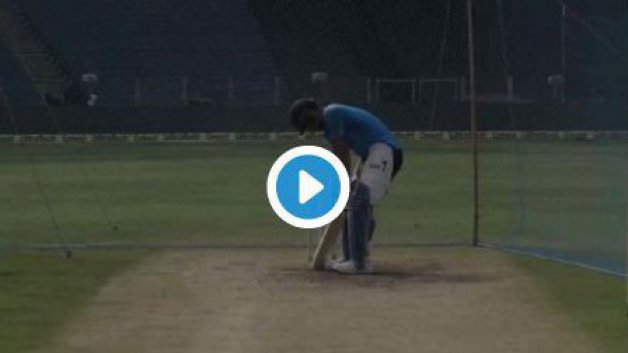 watch ms dhoni sweating it out in nets ahead of 2nd odi 7814 WATCH: MS Dhoni sweating it out in nets ahead of 2nd ODI