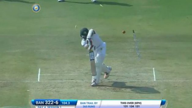 watch bhuvneshwar kumar s stunning delivery to dismiss mehedi hasan 8288 WATCH: Bhuvneshwar Kumar's stunning delivery to dismiss Mehedi Hasan