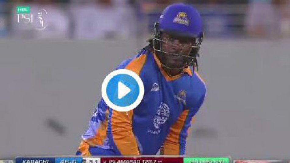 psl gayle hits 3 consecutive sixes off ajmal karachi win 8547 PSL: Gayle hits 3 consecutive sixes off Ajmal; Karachi win