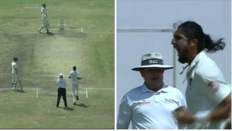 over no 29 ishant beats renshaw in battle of ball vs bat 8881 Over No. 29: Ishant beats Renshaw in battle of ball Vs bat