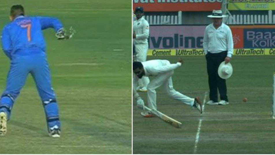 watch jadeja does a dhoni with no look run out in ranchi test 8837 WATCH: Jadeja does a Dhoni with no-look run out in Ranchi Test