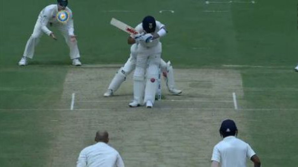 ind v aus 2nd test kohli gets out without offering a shot for the second time in a row 8638 IND V AUS 2nd Test: Kohli gets out without offering a shot for the second time in a row