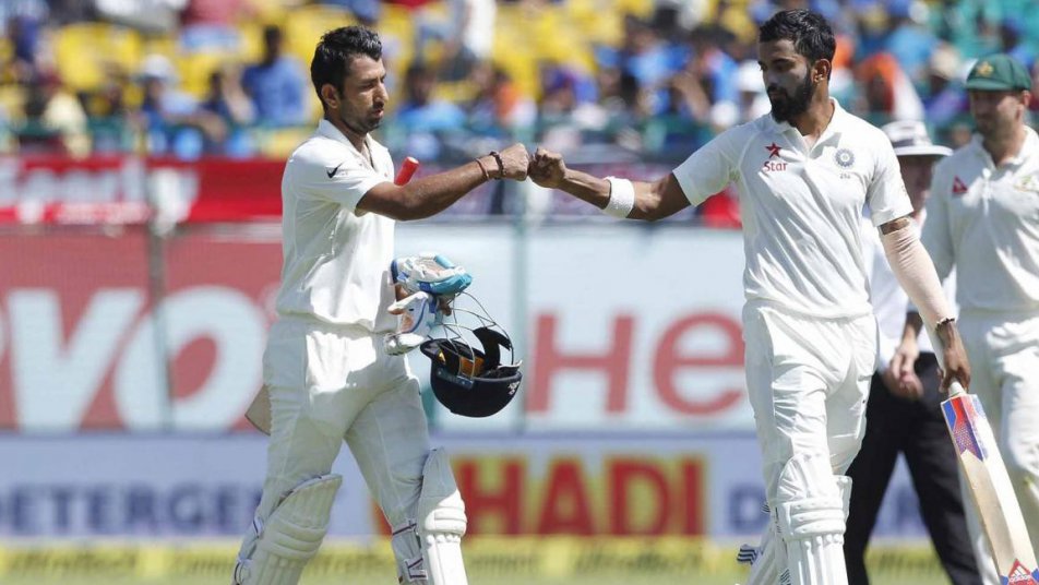 ind v aus 4th test lunch report rahul pujara take india to 64 for 1 8979 IND V AUS 4th Test, Lunch Report: Rahul-Pujara take India to 64 for 1