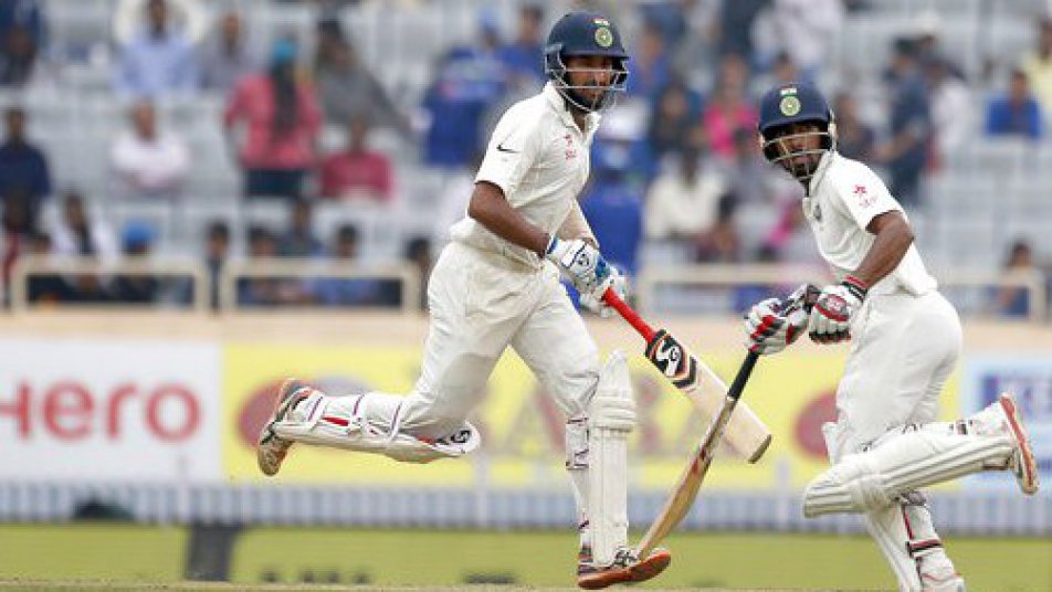 ind v aus 3rd test day 4 lunch report pujara saha bat through the session 8864 IND V AUS 3rd Test, Day 4 Lunch Report: Pujara, Saha bat through the session