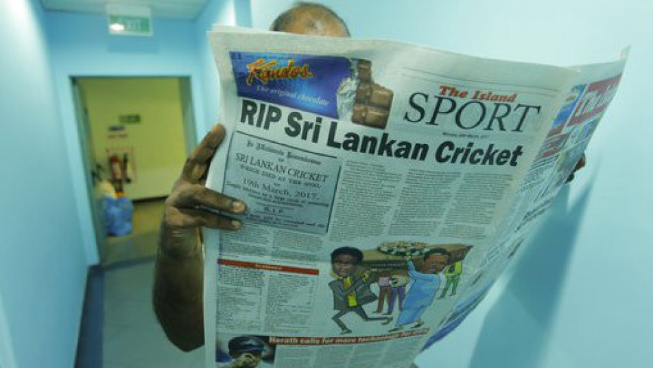 sri lankan media delcare cricket team as dead after test loss to bangladesh 8913 Sri Lankan media declare cricket team as 'dead' after Test loss to Bangladesh