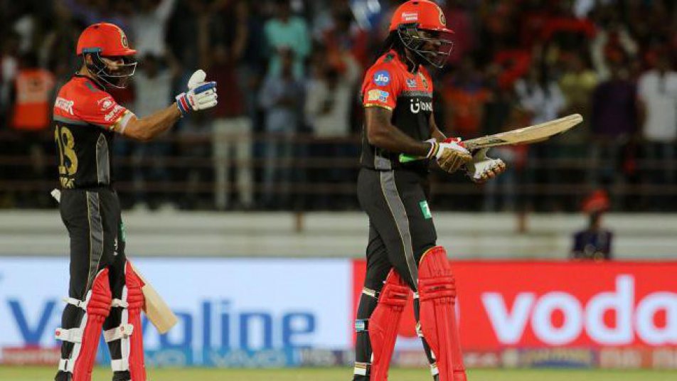 gayle kohli power rcb to 213 for 2 against gujarat lions 9461 Gayle, Kohli power RCB to 213 for 2 against Gujarat Lions