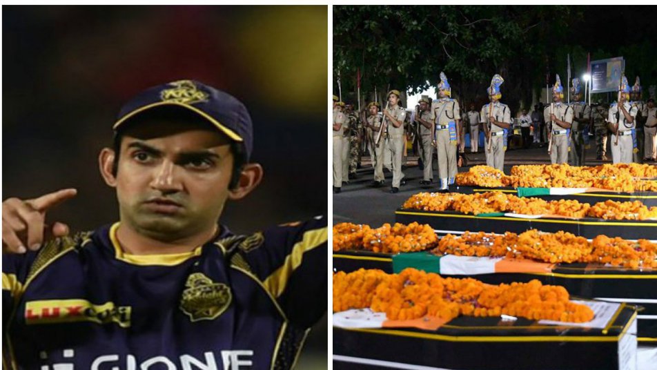 gambhir donates his ipl prize money to the sukma martyr s family 9676 Gambhir donates his IPL prize money to Sukma martyr's family