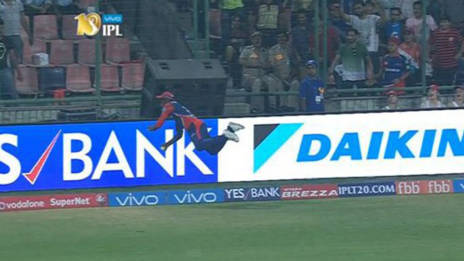 watch sanju samson stuns crowd with superlative fileding effort 9442 WATCH: Sanju Samson stuns crowd with superlative fileding effort