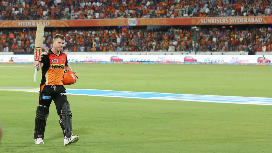 Warner too hot, Sunrisers humble KKR by 48 runs