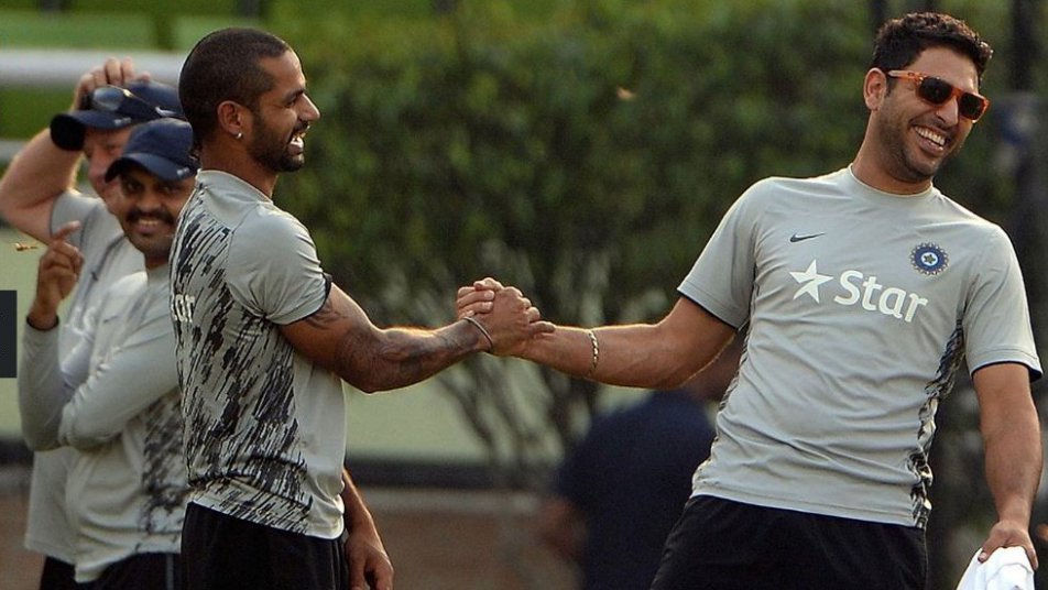 Video: Yuvraj pranks Shikhar Dhawan in an epic way