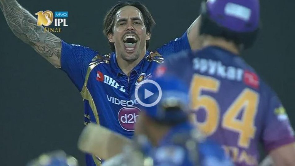 watch nail biting mitchell johnson final over 10131 WATCH: Nail-biting Mitchell Johnson final over