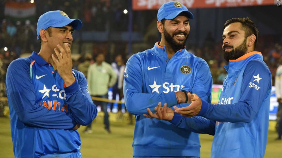 Dhoni and Yuvraj our strongest pillars, says Kohli before leaving for Champions Trophy