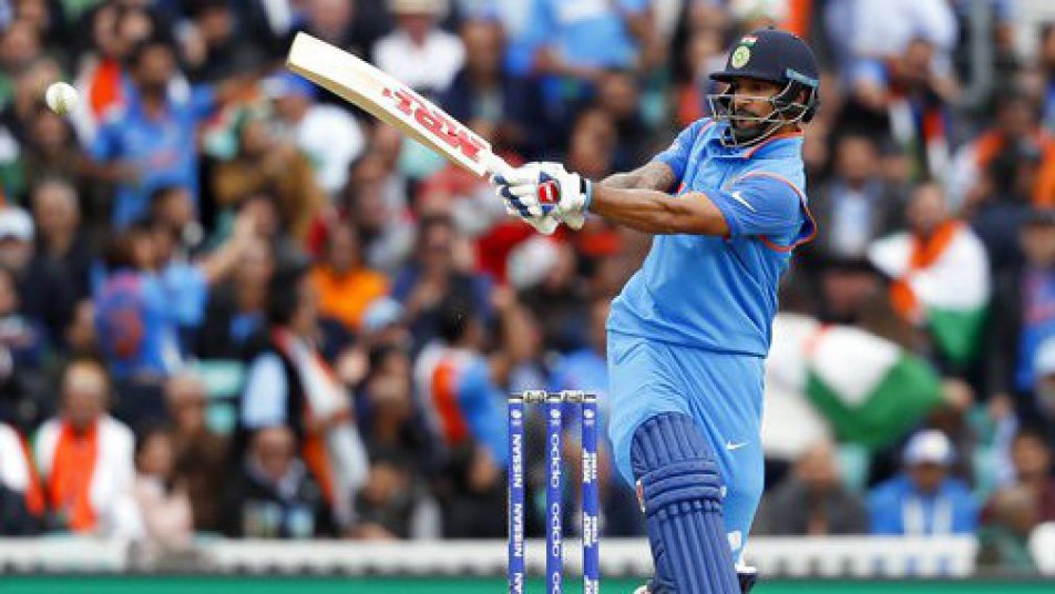 ICC Champions Trophy: Dhoni, Dhawan Power India to 321/6