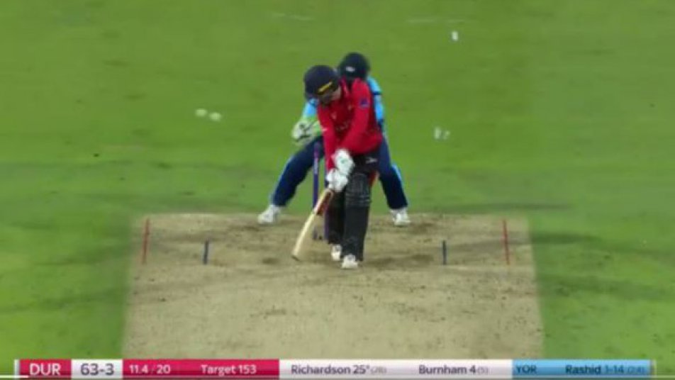 watch adil rashid s dream delivery to dismiss richardson in natwest t20 blast 11293 WATCH: Adil Rashid’s dream delivery to dismiss Richardson in Natwest T20 Blast