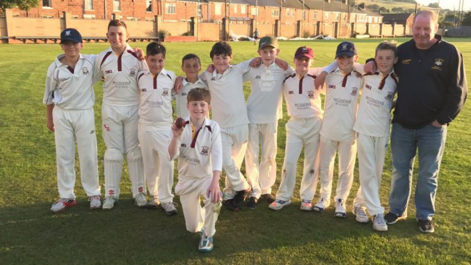 13-year-old Luke Robinson takes six wickets in an over