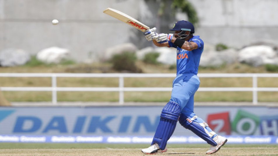 Chasing another low total of 206, Kohli was in as early as the second over. After adjusting with the pace of the wicket and dodging a few short ones, Kohli was back doing what he is best at - chasing targets. (Photo: AP)