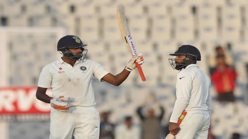 Before anyone could notice he had already hit 5 boundaries and was on the brink of his 11th Test fifty. (Photo: AP)