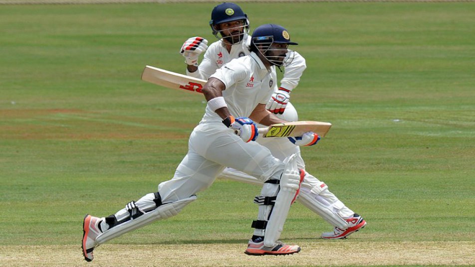 KL Rahul and Shikhar Dhawan struck fluent half-centuries to provide the visitors a flying start. (Photo: AP)