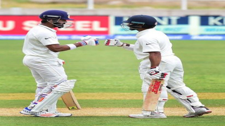KL Rahul and Shikhar Dhawan go past a 24 year old record for the highest opening stand against Lanka since SL's inaugural Test way back in Feb 1982. (Photo: AP)
