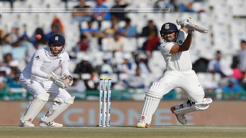 RECORD: Karun Nair has Test debut to forget; breaks 26 year old record