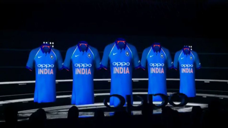 Team India's jersey for Champions Trophy unveiled