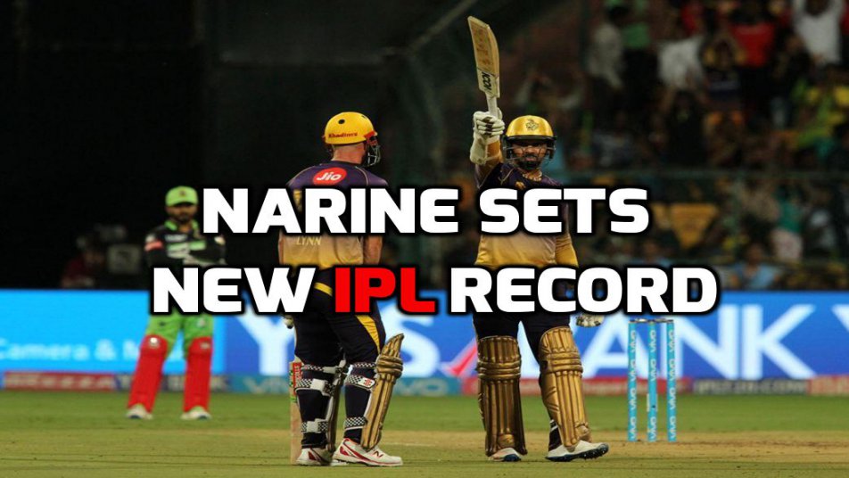 Sunil Narine hits fastest fifty