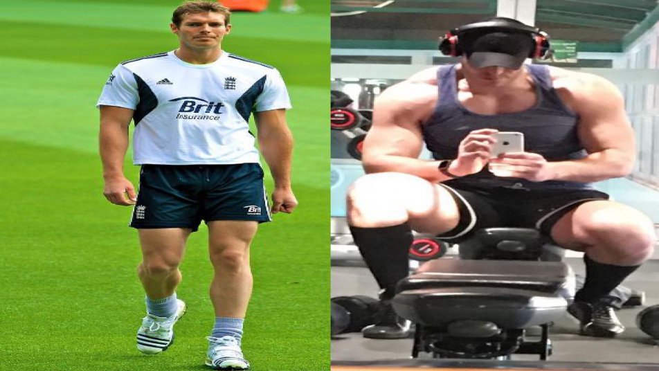 Former England pacer Chris Tremlett shows off muscle gains