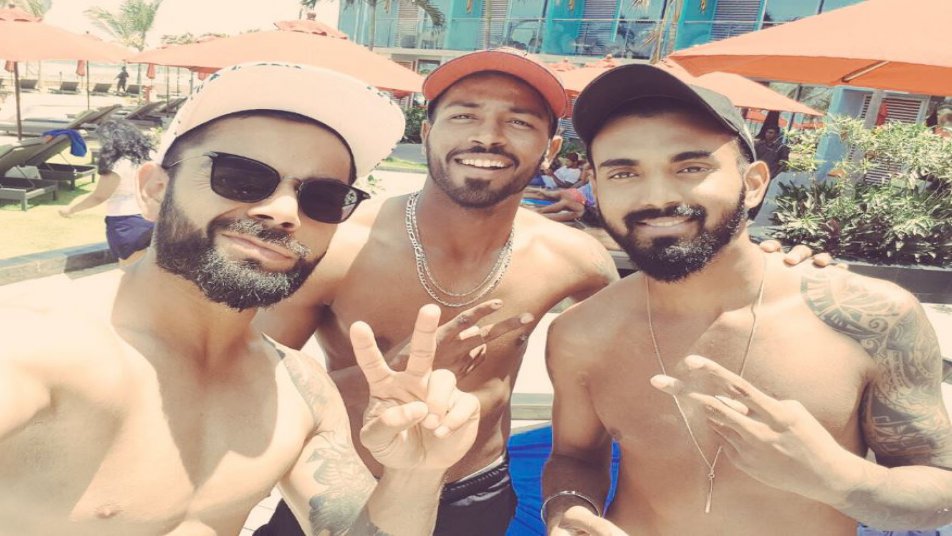 Indian players enjoy downtime after thrashing Sri Lanka in the first Test