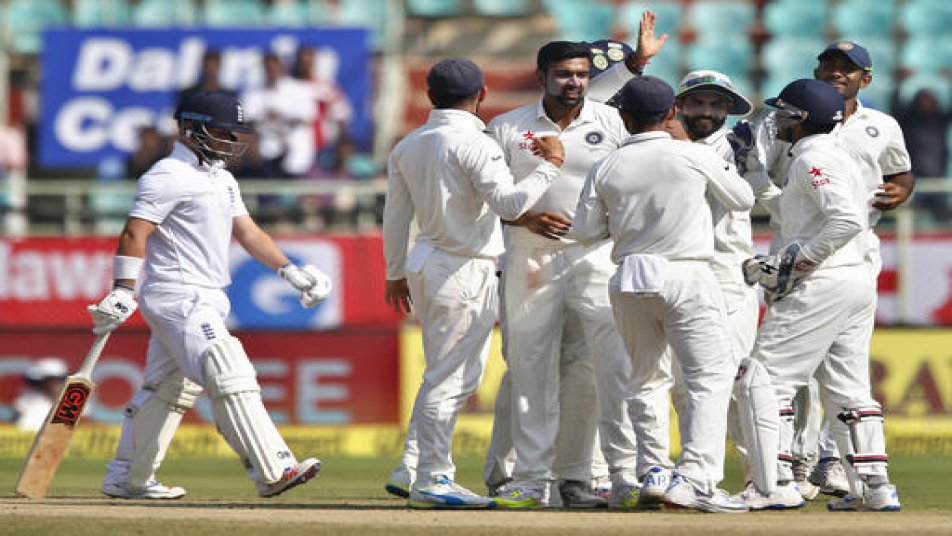 IN PICS: Ashwin Meets Men In White