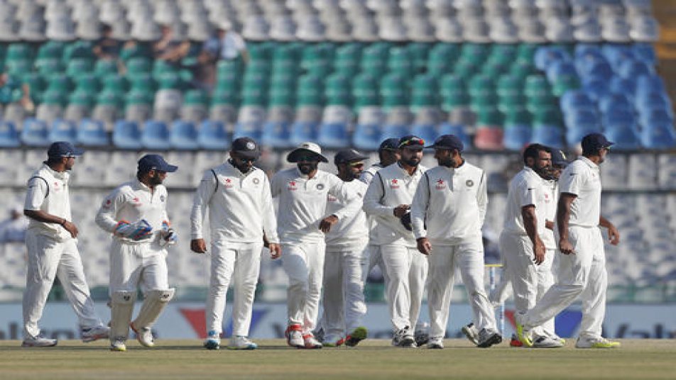 IN PICS: Ashwin, Jadeja And Yadav Create New Record