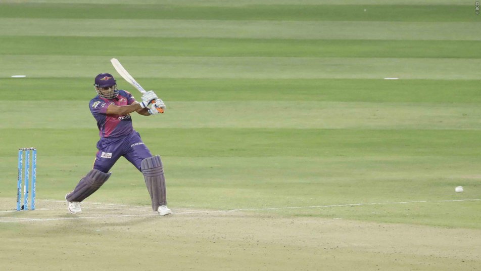 In the 18th over, the Ranchi stumper dispatched Siraj for a flat six over long-on before helping the ball over point and short third man for a four the next ball to take 17 runs from the over. When the equation boiled down to 2 off 1 ball, Dhoni lofted the full delivery over extra cover to collect four runs. (Photo: BCCI)
