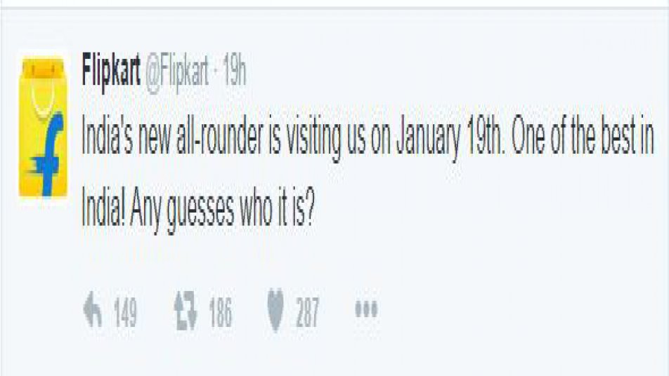 EPIC! Ravindra Jadeja and Flipkart engage in funny Twitter banter