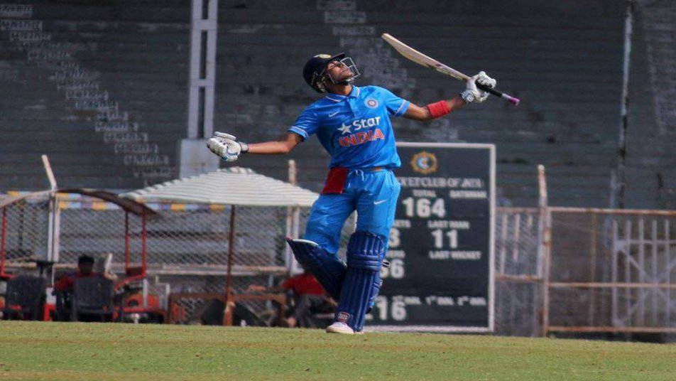 Gill’s knock powered India U-19 to a mammoth 382/9, their second highest total - The best being 425 for three against Scotland U-19 in Dhaka in 2004. (Photo: BCCI)