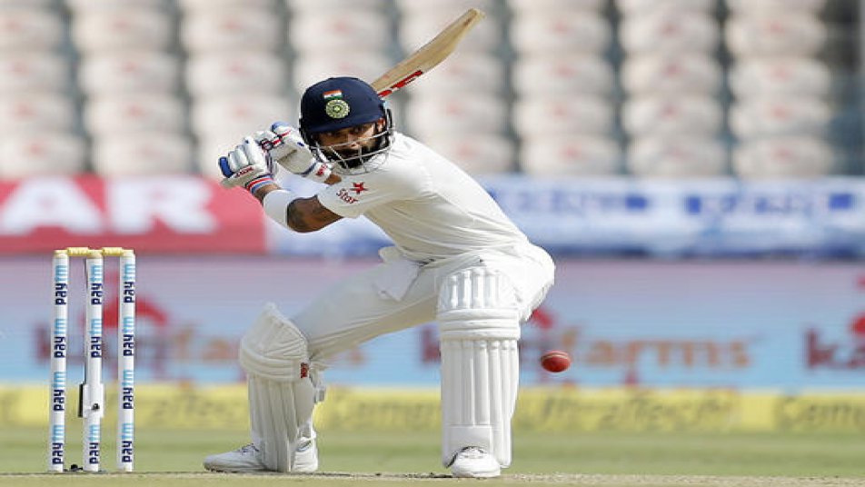 Bangladesh landed in India for one-off Test match and the Indian skipper showed no mercy to reach another 200-run mark. The 28-year-old was dismissed on 204. (PHOTO: AP)