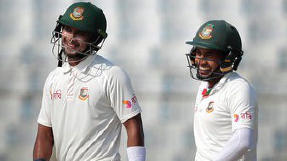 BANvsAUS: Rahim, Sabbir take 'Lyon's' share of limelight on Day 1