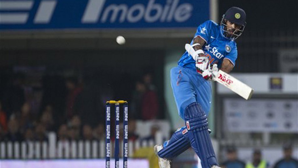 Shikhar Dhawan's 22-ball maiden fifty was the fifth quickest for India in T20Is. Three of those belong to Yuvraj (12 balls, twice in 20 balls) and Gautam Gambhir's 19-ball effort is also present in the record books. (AP Photo)