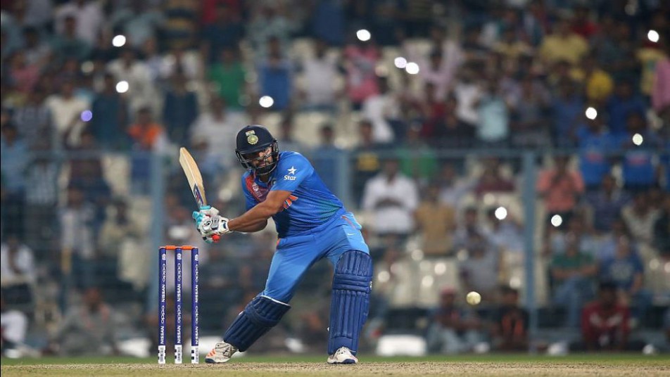 Rohit Sharma scored a brilliant unbeaten 98 to help take India to a strong total of 185 runs.