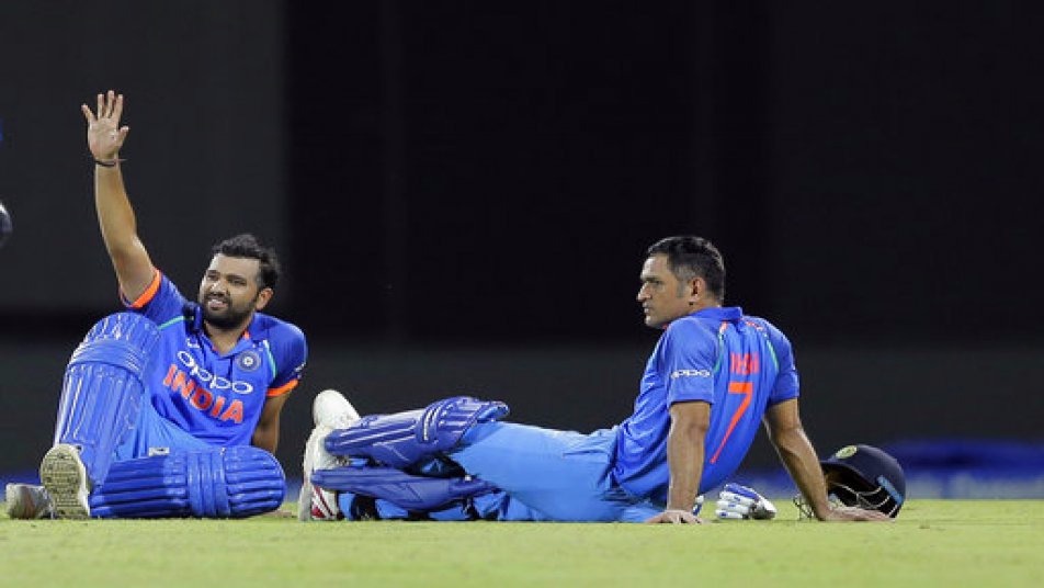 Sharma, who struck two centuries in Sri Lanka, has gained five slots to reach ninth place while Dhoni’s 162 runs have lifted him two places to 10th position. (Photo: AP)