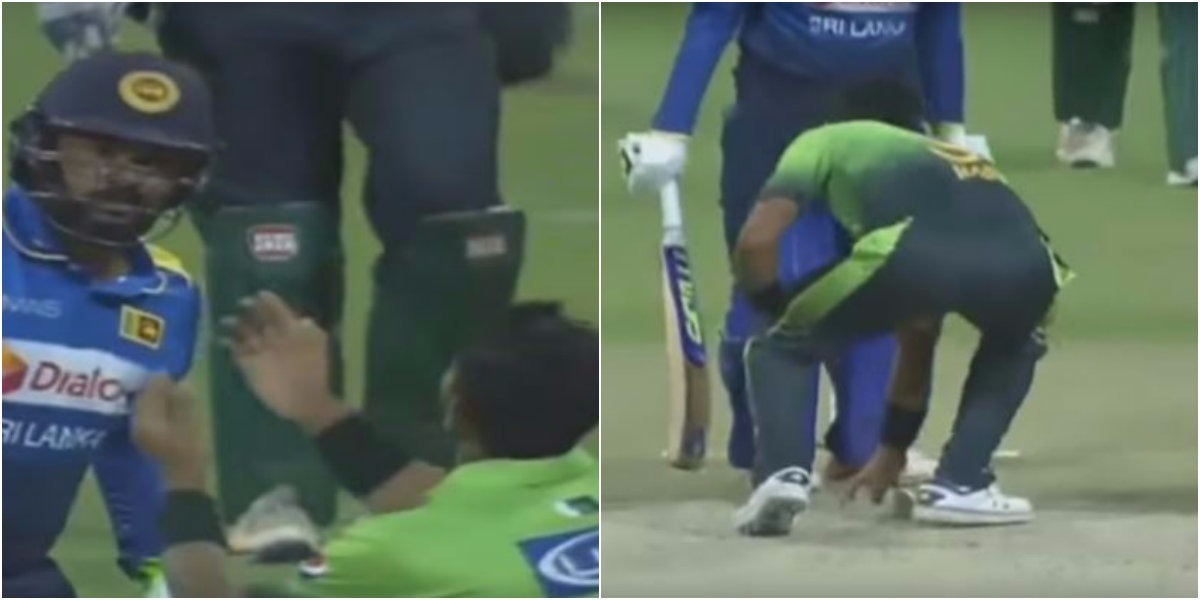 watch hasan ali mocks sri lankas sachith pathirana WATCH: Hasan Ali mocks Sri Lanka's Sachith Pathirana