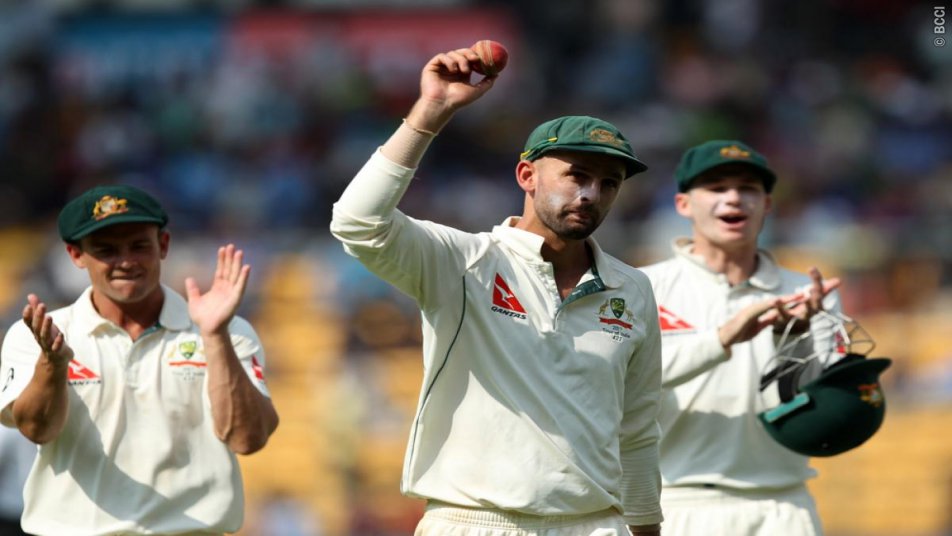 Lyon’s spell was the best by an overseas bowler in India, surpassing Klusner’s feat of 8 for 64 way back in 1996. (Photo: BCCI)