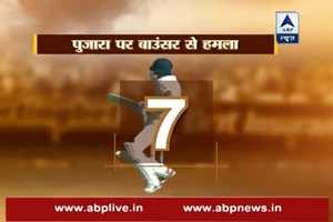 Cheteshwar Pujara has got hit on helmet 7 times in last three test matches