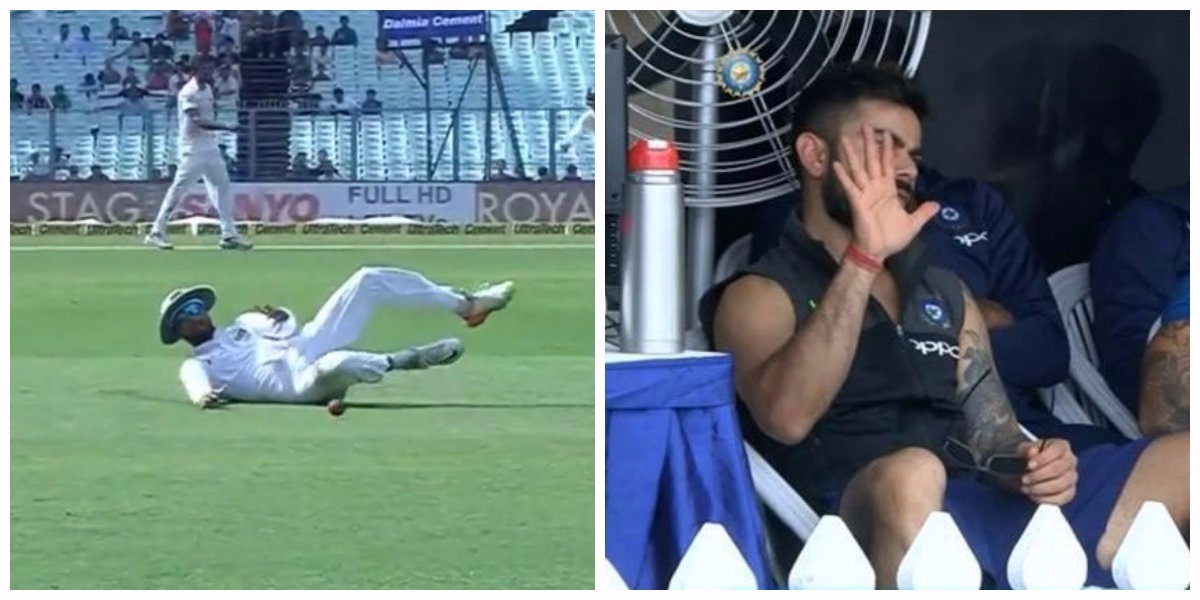 india vs sri lanka 1st test virat kohli gets angry on dinesh chandimas fake fielding attempt during 3rd days play at kolkata Did Team India lose out on 5 runs?