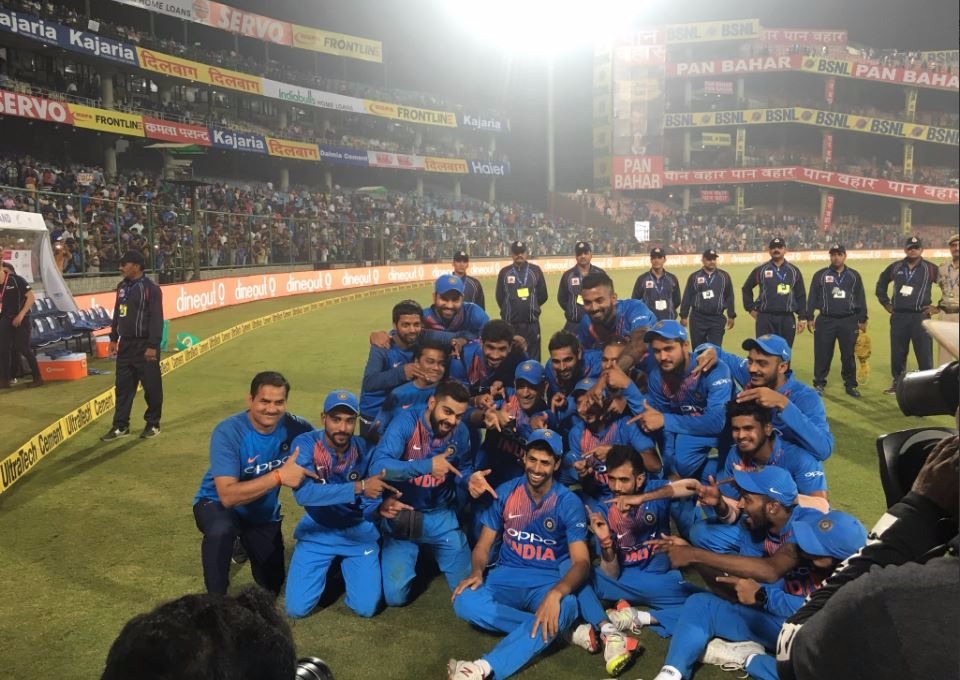 Nehra was given a fitting farewell as India registered their first ever T20 victory against the No. 1 ranked New Zealand by 53 runs. (Photo: BCCI)