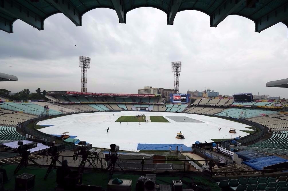 Rain delays toss of series opener at Kolkata